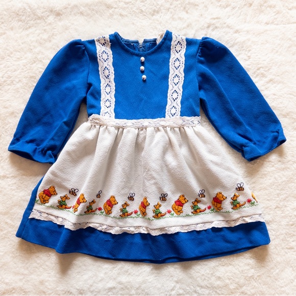 Sears Other - Vintage Blue Dress with Winnie the Pooh Design